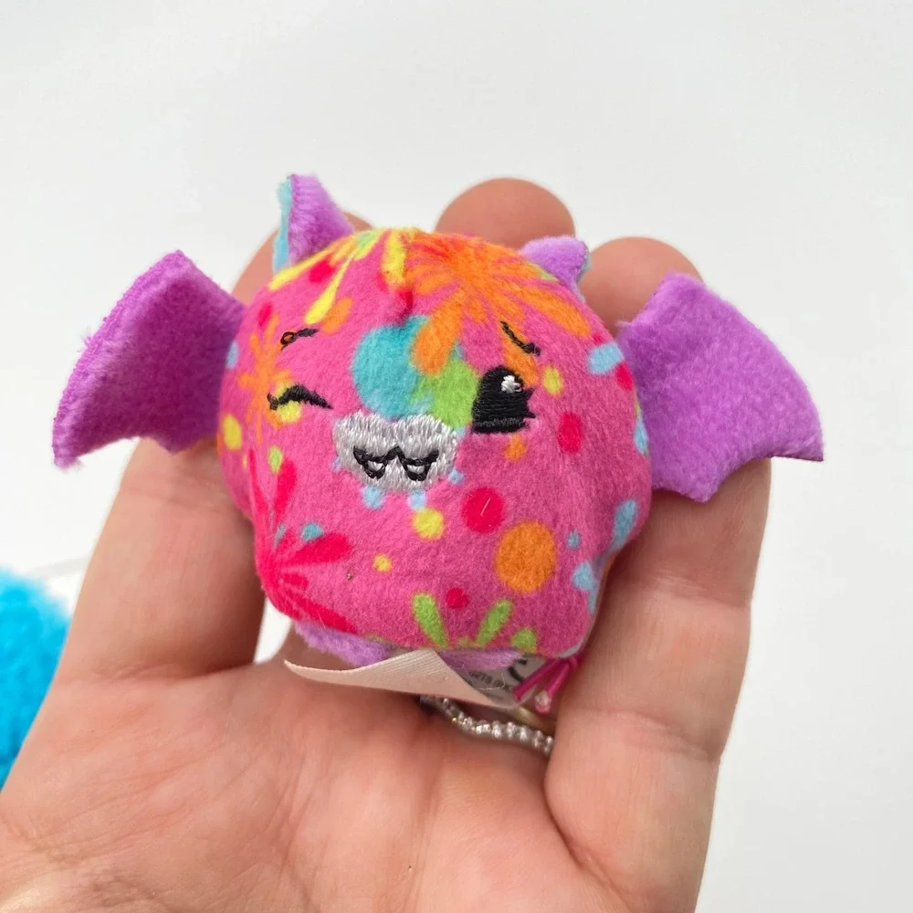 Pikmi Pops Surprise S3 Plush Clip On Backpack Charm Blue Pink Lot of 2‎ Small 2